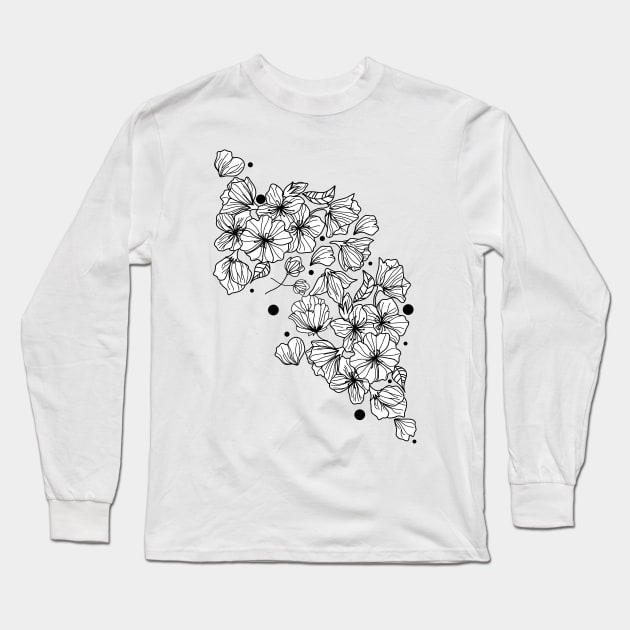 Flowerbed Long Sleeve T-Shirt by ckai